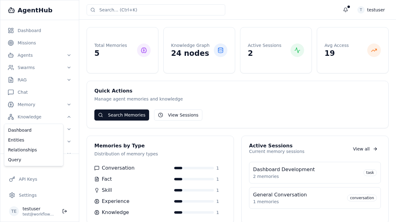Knowledge Graph Dropdown