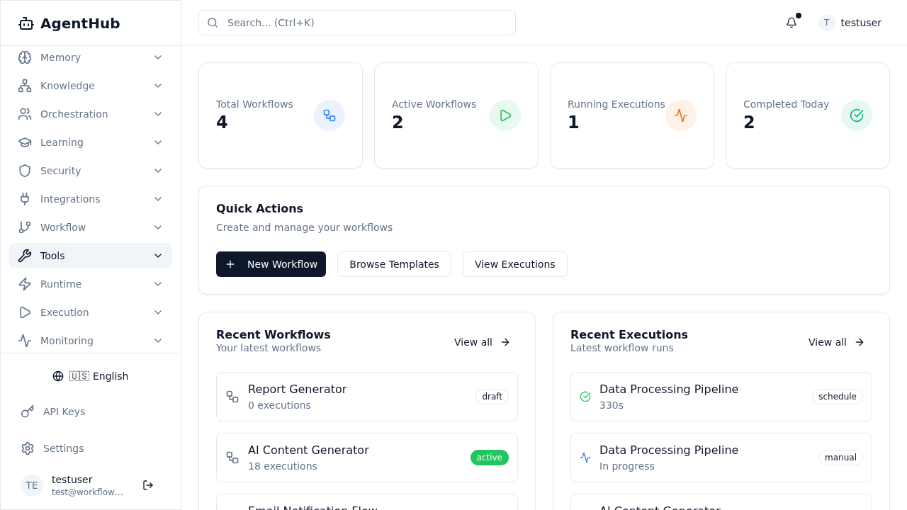 Workflow Dashboard